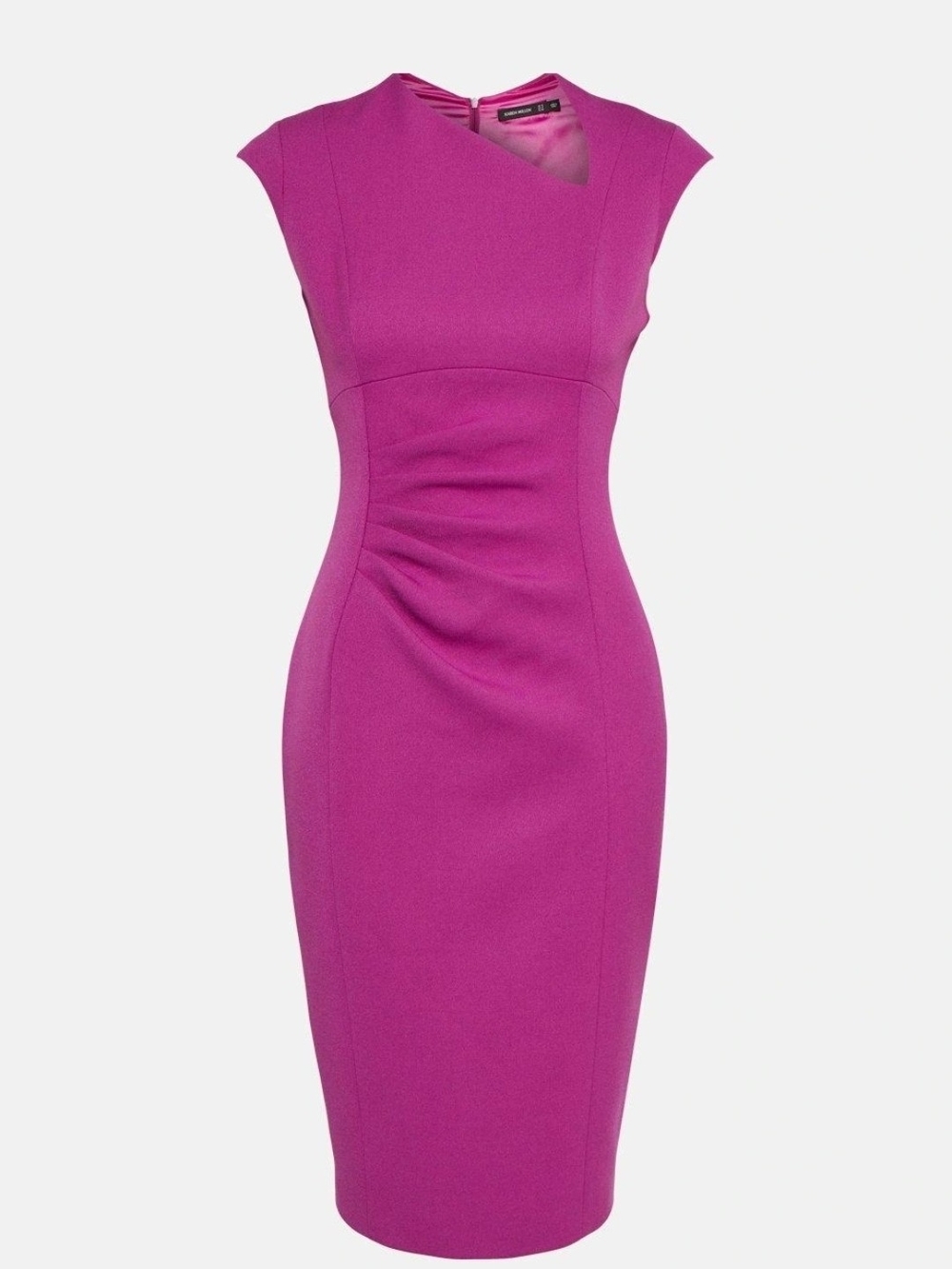 Karen Millen Pink Fitted Midi Sheath Dress New Without Tag